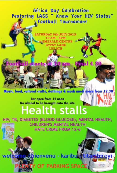 Africa day and football poster